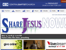 Tablet Screenshot of centralbaptistnyc.org